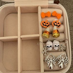 Set of holiday earrings